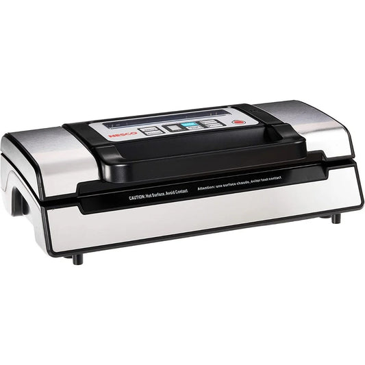 Nesco Deluxe Dual Vacuum Sealer, Dual Pump, Double Seal, Roll Storage & Cutter